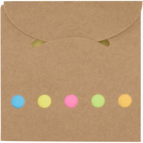 Das Freijo ist ein praktisches Heft mit 125 kleinen Haftnotizen (5 × 1,5 cm) in 5 Farben sowie 25 großen gelben Haftnotizen (7,5 × 7,5 cm).