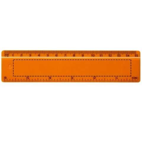 Solid plastic ruler, with markings available in both inches and centimetres. Please note, the ruler markings are printed along with artwork, plain stock rulers will not carry markings.