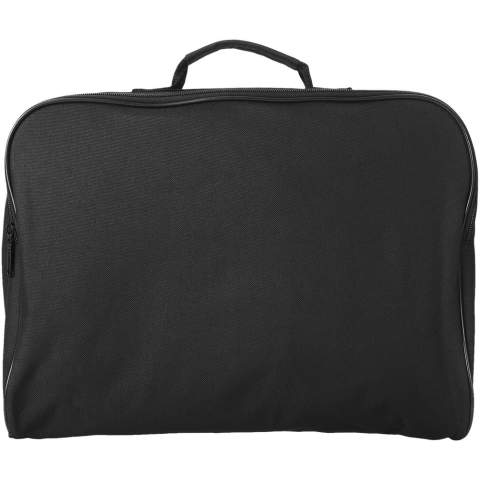Sac de conférence avec compartiment principal zippé. Convient aux documents format A4.