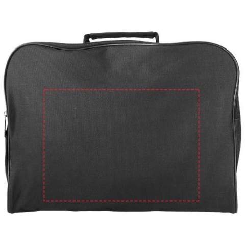 Sac de conférence avec compartiment principal zippé. Convient aux documents format A4.