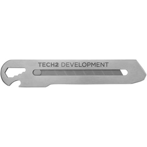 Cutter knife with retractable blade made from stainless steel. 