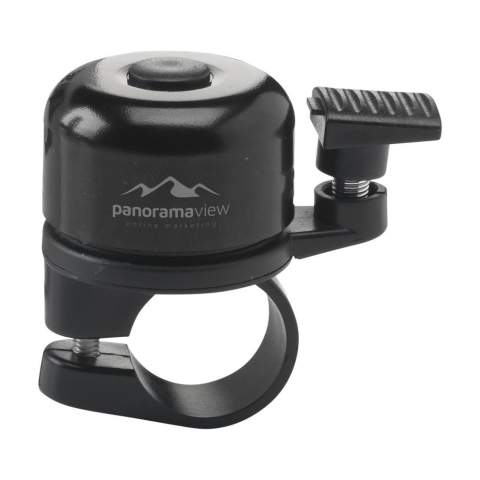 Smart Airbell bicycle bell made from hard plastic with an integrated AirTag (included), so you can always find your bike. The “Find My” network lets you know exactly where your bike, e-scooter or e-bike is. Suitable for handlebars with a diameter of 22 mm, the standard size for most bikes, e-bikes and children's bikes. The design is simple and sleek. The unique mechanism is protected throughout Europe by a registered design. Comes with battery and screwdriver for easy installation and opening the AirBell. Made in Europe.