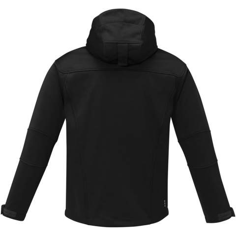 3000 mm waterproof and 3000 g/m² breathable. Three layer bonded: Jersey, TPU, fleece. Dropped back hem. Elastic drawstring with adjustable cord lock. Adjustable cuffs with hook and loop closure. Front pockets with zippers. Sleeve pocket with zipper. Centre front contrast reversed coil zipper. Heat transfer main label for tagless comfort.