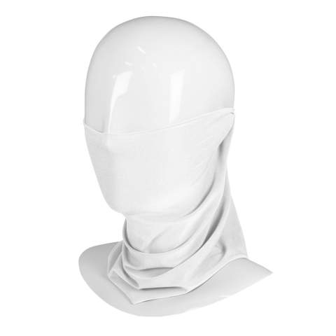 Stay protected and stylish with a printed multifunctional scarf. The fabric sleeve is perfect for outdoor activities, and can be worn in various ways to protect the neck, face, and head from dirt and sun.