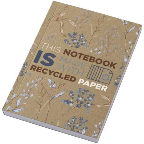 Le carnet A6 à couverture souple recyclée en kraft Novella Austen est un fantastique cadeau de papeterie, grâce à sa polyvalence. Le cahier contient 100 feuilles de papier recyclé de 80 g/m². Les feuilles sont unies (standard), pour l’ajout de dessins, de lignes, de carrés ou de dessins personnalisés. La couverture est en carton kraft naturel de 350 g/m². Pour un effet vraiment spectaculaire, vous pouvez également ajouter une impression en couleur sur l’ensemble de la couverture (recto, verso, dos). Fabriqué au Royaume-Uni.