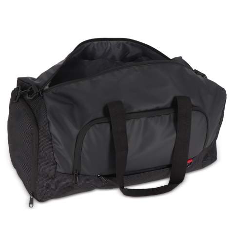 Ce sac de week-end est fabriqué en jacquard luxueux et en matériaux 600D enduits de PU pour un design durable et élégant. Il est doté d'une poche latérale pratique pour les chaussures, d'une poche frontale spacieuse pour un accès facile et d'une poche frontale dissimulée pour plus de sécurité. Le sac comprend des bretelles réglables et amovibles, ainsi que des poignées pour un transport polyvalent. À l'intérieur, vous trouverez deux poches à accessoires pour ranger les petits objets, le tout doublé d'un tissu 210D. Idéal pour les voyages et l'usage quotidien.