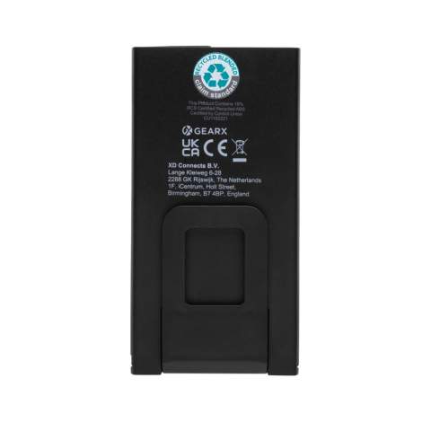 Arbeitsleuchte im Taschenformat mit superhellem COB, hergestellt aus RCS-zertifiziert recyceltem ABS-Kunststoff. Gesamter recycelter Inhalt: 36 % bezogen auf das Gesamtgewicht des Artikels. Die RCS-Zertifizierung gewährleistet eine vollständig zertifizierte Lieferkette für die recycelten Materialien.  Die Arbeitsleuchte ist mit einem wiederaufladbaren 900mAh-Lithium-Akku ausgestattet, so dass kein Batteriewechsel erforderlich ist. Einfach über die USB-Buchse aufladen. Die Arbeitsleuchte wird mit 260 Lumen COB geliefert. Mit 2 Modi: COB und COB 50%. Mit Magnet auf der Rückseite sowie mit Standfunktion.  Mit Type-C-Anschluss zum Wiederaufladen. Betriebszeit mit einer Ladung: bis zu 3 Stunden.<br /><br />Lightsource: COB LED<br />LightsourceQty: 1<br />PVC free: true