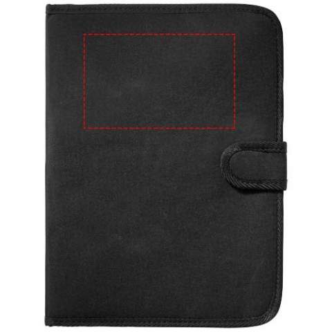 Portfolio with hook & loop closure, pen loop, document pocket and 20 pages lined notepad. Pen and accessoires not included.
