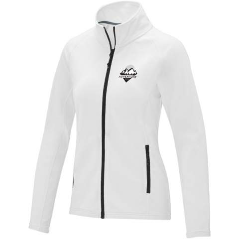 The Zelus women's fleece jacket – the perfect example of lightweight comfort. The fleece jacket features interior custom branding options for a personal touch. The tearaway-cutaway main label ensures tagless comfort, while the contrast reversed coil zipper adds a modern flair. Keep your essentials secure in the front pockets with zippers. Made from polyester micro fleece of 140 g/m², this jacket offers luxurious softness and warmth. Embracing a fusion of practicality and elegance – this jacket is a must-have. This jacket is designed with a fitted shape for a feminine look. 