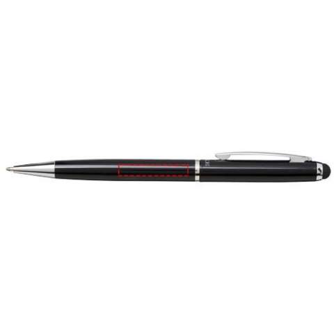 Stylus Kugelschreiber mit einem exklusiven Design, Drehmechanismus und Samtbeutel. Verpackt in einer „LUXE“-Geschenkbox (Größe: 17 x 3,5 x 2 cm).
