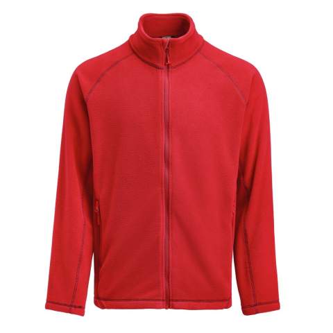 Maak kennis met onze veelzijdige fleece, gemaakt van gecertificeerd gerecycled polyester en ontworpen voor comfort.  Deze fleece heeft contraststiksels die een moderne uitstraling geven, en raglanmouwen voor verbeterde mobiliteit en een sportieve uitstraling. De twee zijzakken met ritssluiting bieden handige en veilige opslag voor je essentiële spullen. Het jack biedt warmte en comfort.