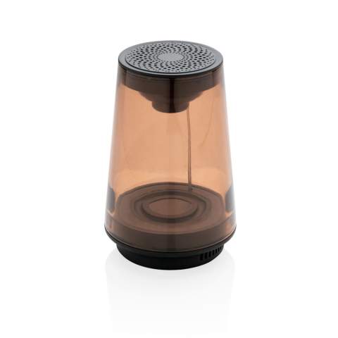 Haut-parleur 5W puissant au design transparent. Batterie de 1200 mAh pour une autonomie de 5 heures sur une charge et BT 5.0 pour une connexion rapide et jusqu'à 10m. Micro intégré pour les appels mains libres. Modèle déposé®<br /><br />HasBluetooth: True<br />NumberOfSpeakers: 1<br />SpeakerOutputW: 5.00