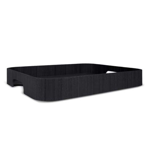 The Hanna tray is made of red oak from certified responsible forestry - a popular material that is durable and looks good in any home. The tray is rectangular with curved edges. The handles are integrated for practical and stable operation. A stylishly designed tray to use with pride every day.