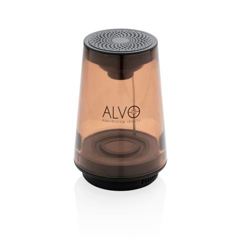 Haut-parleur 5W puissant au design transparent. Batterie de 1200 mAh pour une autonomie de 5 heures sur une charge et BT 5.0 pour une connexion rapide et jusqu'à 10m. Micro intégré pour les appels mains libres. Modèle déposé®<br /><br />HasBluetooth: True<br />NumberOfSpeakers: 1<br />SpeakerOutputW: 5.00