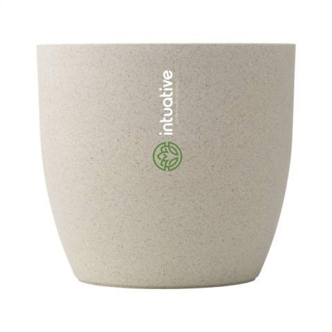 Sustainable Vibers flower pot made of elephant grass. A particularly strong type of grass grown on Dutch soil. The natural fibre is biodegradable. The grass absorbs 4 times as much CO² as a forest of trees and grows on poor soil without the use of pesticides. This flowerpot is the sustainable alternative for the usual plastic flowerpot. Made in Holland.
Vibers™ is a brand that makes products from elephant grass - a fast-growing crop that absorbs four times more CO² than a forest of trees. Thanks to modern technologies, it is perfectly suited to making products that are better for the environment. Plastic is in decline. So instead they make replacements for various pollutants - such as handy products for the home or camping.