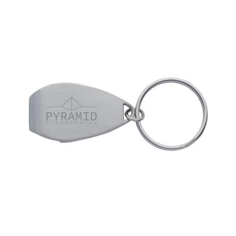 Stylish matte metal keyring and bottle opener. Each item is supplied in an individual brown cardboard envelope.