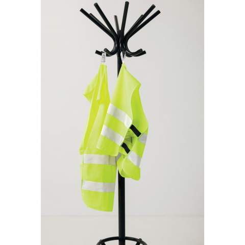 S-sized high-visibility vest designed for children aged 7 to 12, suitable for those with a height ranging from 90 to 155 cm. This vest offers a generous surface area for decoration, both on the front and back. It is equipped with hook and loop closures on the shoulders and at the base, providing additional safety and facilitating effortless vest donning. The opposing elastic bands ensure stretchability, enabling comfortable wear even over bulky coats. This vest has undergone testing and complies with EN 17353:2020 Type AB3. Moreover, it adheres to the PPE guidelines outlined in Regulation (EU) 2016/425 for Personal Protective Equipment Category II.  Made with GRS certified recycled PET. Total recycled content: 58% based on total item weight. GRS certification ensures a completely certified supply chain of the recycled materials.