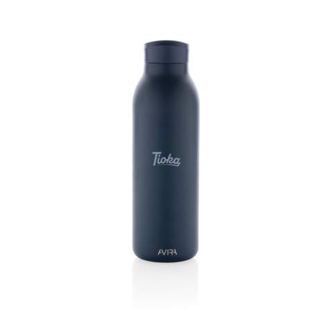 The Avior RCS Recycled stainless steel vacuum bottle is designed for long-lasting enjoyment of your drinks! The double-wall recycled stainless steel vacuum construction keeps beverages chilled for up to 20 hours or warm for up to 10 hours. This bottle fits most standard car cup holders so you can bring it with you anywhere. Made with RCS (Recycled Claim Standard) certified recycled materials. RCS certification ensures a completely certified supply chain of the recycled materials. Total recycled content: 82% based on total item weight. BPA free. Capacity 500ml. Including FSC®-certified kraft packaging. Repurpose the box into a phone holder, pencil holder or flower pot!<br /><br />HoursHot: 10<br />HoursCold: 20