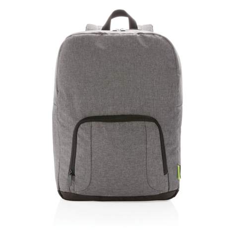This RPET cooler backpack has a large main compartment that holds up to 16 cans or allows you to store 4 bottles upright for easy transportation. Made of sustainable RPET. Registered design® Exterior: 100% 300D RPET / Lining 100% PEVA