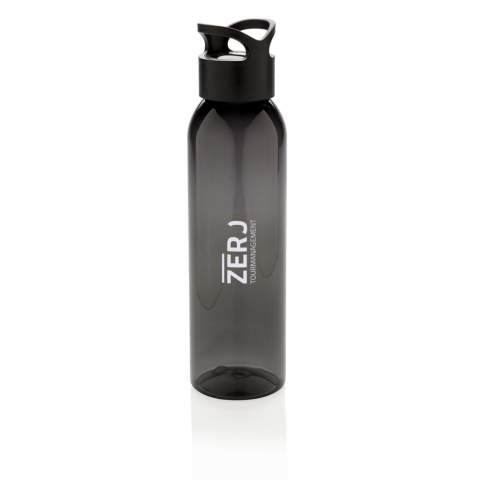 AS bottle. BPA-free and re-usable. With carry screw cap. Spill proof. This water bottle is perfect for use at the gym. Cold water and handwash only. Content 650 ml.