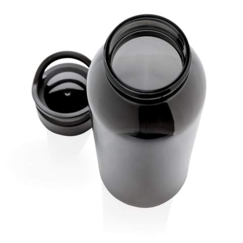 AS bottle. BPA-free and re-usable. With carry screw cap. Spill proof. This water bottle is perfect for use at the gym. Cold water and handwash only. Content 650 ml.