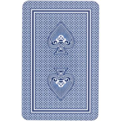 Jeu de cartes classique en papier certifié avec 54 cartes à jouer (dont 2 jokers). Livré dans une boîte en papier certifié issu de sources durables. Avertissement ! Ne convient pas aux enfants de moins de trois ans. Petites pièces. Risque d'étouffement.