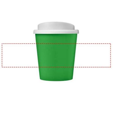 Kompakter, doppelwandiger Isolierbecher mit Schraubverschluss. Passt unter die meisten Kaffeemaschinen. Das Fassungsvermögen beträgt 250 ml. Mischen und kombinieren Sie Farben, um Ihren perfekten Becher zu kreieren. Hergestellt in Großbritannien. Verpackt in einem recycelten PE-Kunststoffbeutel. BPA-frei. EN12875-1-konform, spülmaschinen- und mikrowellengeeignet.