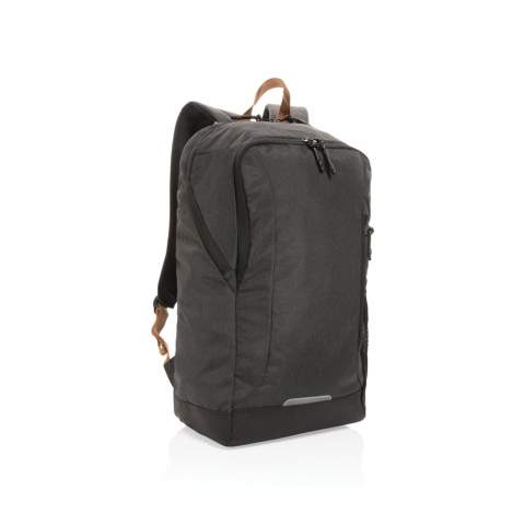 The Impact AWARE™ Urban outdoor backpack has more than enough room to accommodate your gear and has a great outdoor-inspired design. The backpack features a middle zipper compartment and a roomy main compartment. The front zipper pocket offers quick access to your daily essentials. The backpack is made with two tone 50% recycled polyester and the lining is 100% 150D recycled polyester. With AWARE™ tracer that validates the genuine use of recycled materials. Each bag saves 9.9 litres of water and has reused 16.65 0.5L PET bottles. 2% of proceeds of each Impact product sold will be donated to Water.org. PVC free.<br /><br />PVC free: true