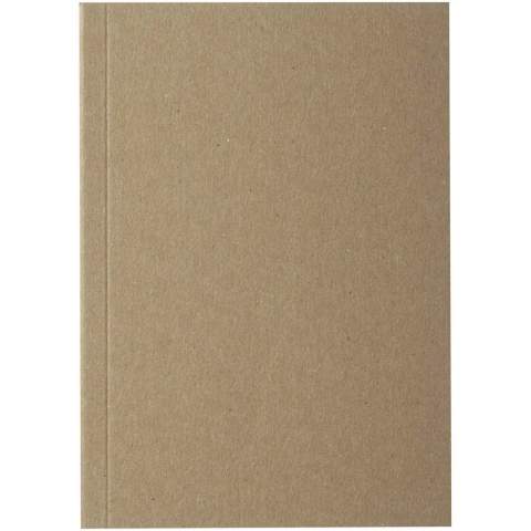The Novella Austen A6 recycled soft cover kraft notebook makes a fantastic stationery gift, thanks to its versatility. The notebook contains 50 sheets of 80 g/m² recycled paper. The sheets are plain as standard, or you can add your chosen design to the sheets, such as lines, squares or your own custom design. The cover is made from  350 g/m² natural kraft card. For a real “wow" effect, you can also add full-colour print to the entire cover (front, back, spine). Made in the UK.