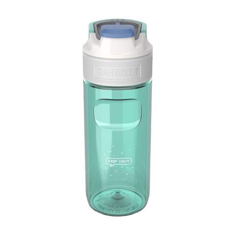 Water bottle made by Kambukka® • made from clear and odourless Tritan™ Renew - 50% certified recycled material • excellent quality • 3-in-1 lid with 2 drinking positions: just push to take a quick sip, or open it completely to drink just as comfortably as from a mug, without spilling • easy to clean thanks to Snapclean®: just pinch and pull to remove the inner dishwasher-safe mechanism • universal lid: also fits on other Kambukka® drinking bottles • wash the lid by hand • the body is dishwasher-safe - washing by hand is recommended to preserve the imprint • super handy grip • 100% leak proof • capacity 500 ml.     STOCK AVAILABILITY: Up to 1000 pcs accessible within 10 working days plus standard lead-time. Subject to availability.