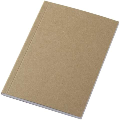 The Novella Austen A6 recycled soft cover kraft notebook makes a fantastic stationery gift, thanks to its versatility. The notebook contains 50 sheets of 80 g/m² recycled paper. The sheets are plain as standard, or you can add your chosen design to the sheets, such as lines, squares or your own custom design. The cover is made from  350 g/m² natural kraft card. For a real “wow" effect, you can also add full-colour print to the entire cover (front, back, spine). Made in the UK.