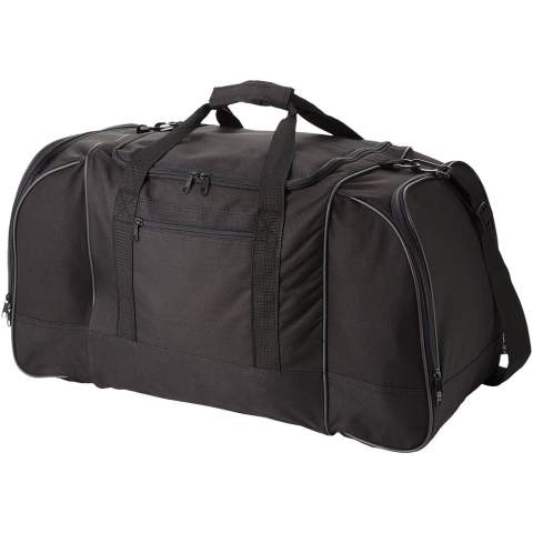 Reisetasche mit einstellbarem Schulterriemen, großen Seitentaschen und Fronttasche.