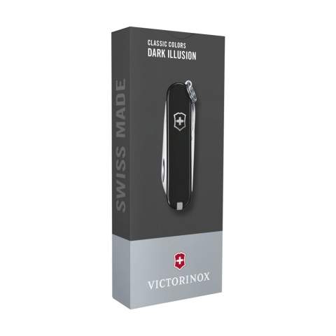 Original Schweizer Taschenmesser aus der Offizierserie von Victorinox mit  ABS Griff, einer Einlage aus anodisiertem Aluminium und Tools aus 100% recyceltem Stahl. 5-teilig mit 7 Funktionen: Messer. Feile mit Schraubenzieher, Schere, Schlüsselring, Pinzette und Zahnstocher. Inklusive Gebrauchsanweisung und lebenslanger Garantie auf Material- und Herstellungsfehler. Victorinox Messer sind ein globales Symbol für Zuverlässigkeit, Funktionalität und Perfektion. Beachten Sie, dass möglicherweise lokale Vorschriften für den Besitz und / oder das Tragen von Messern oder Multitools in der Öffentlichkeit gelten. Pro Stück in einer Verpackung.