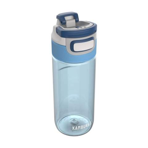 Waterfles van het merk Kambukka® • van helder en geurloos Tritan™ Renew - 50% gecertificeerd gerecycled materiaal • excellente kwaliteit • 3-in-1 dop met 2 drinkposities: even drukken en snel een slok nemen of volledig openen om, zonder knoeien, net zo comfortabel te drinken als uit een mok • gemakkelijk te reinigen dankzij Snapclean®: met één handeling verwijder je het binnenste vaatwasserbestendige mechanisme • universele dop: past ook op andere Kambukka® drinkflessen • het deksel met de hand afwassen • de fles is vaatwasserbestendig - voor behoud van de opdruk wordt met de hand afwassen aanbevolen • superhandige grip • 100% lekvrij • inhoud 500 ml.     VOORRAAD INFORMATIE: Tot 1.000 stuks beschikbaar binnen 10 werkdagen. Uitzonderingen voorbehouden.