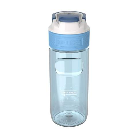 Waterfles van het merk Kambukka® • van helder en geurloos Tritan™ Renew - 50% gecertificeerd gerecycled materiaal • excellente kwaliteit • 3-in-1 dop met 2 drinkposities: even drukken en snel een slok nemen of volledig openen om, zonder knoeien, net zo comfortabel te drinken als uit een mok • gemakkelijk te reinigen dankzij Snapclean®: met één handeling verwijder je het binnenste vaatwasserbestendige mechanisme • universele dop: past ook op andere Kambukka® drinkflessen • het deksel met de hand afwassen • de fles is vaatwasserbestendig - voor behoud van de opdruk wordt met de hand afwassen aanbevolen • superhandige grip • 100% lekvrij • inhoud 500 ml.     VOORRAAD INFORMATIE: Tot 1.000 stuks beschikbaar binnen 10 werkdagen. Uitzonderingen voorbehouden.