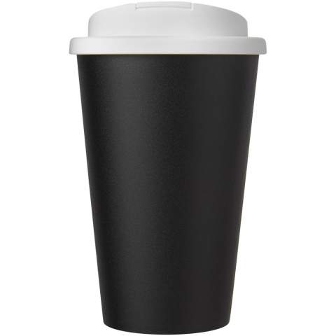 Double-walled tumbler made from recycled plastic, with a twist-on spill-proof lid and black inner layer. The tumbler is 75% recycled in total, with a recycled mug and standard lid. The lid clips closed to better prevent spillages, and is manufactured without silicone for a fully recyclable mug. Due to the nature of recycled plastic, there may be small marks or some colour variation. EN12875-1 compliant, dishwasher safe, and microwave safe. The tumbler has a volume capacity of 350 ml and is fully recyclable. Made in the UK. Packed in home compostable bag. BPA-free. 
