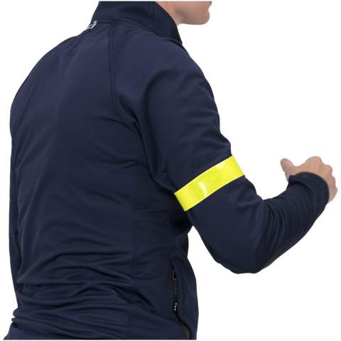 Slap wraps provide 360 visibility in the dark and are ideal for carrying promotional messages. By using these certified slap wraps you make traffic safety a feature of your brand. A slap wrap is an elongated reflector with a specially developed spring welded inside. With a light slap it easily curls around the arm or ankle. Available in various sizes, and in white or yellow colour. Features a florescent RFX™ soft reflective film made from phthalate free PVC or the more sustainable option TPU. Materials have been tested in accordance with SVHC (Substances of Very High Concern) REACH candidate list and are free of phthalates. The slap wraps are CE tested and approved in accordance with EN 17353 type B 2. Supplied with an information sheet. Made in Europe.