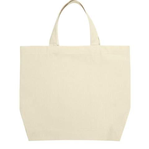 Canvas tas met korte handvaten.<br /><br />Afmetingen: 38x8x40 cm