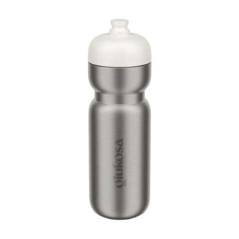 Einwandige, leichte Edelstahl-Sporttrinkflasche der Marke Mepal. Mit PP-Kunststoff-Schraubverschluss und Silikon-Trinkstop. Das leichte Design und die einfache Einhandbedienung sorgen dafür, dass Sie immer eine Hand frei haben. Leicht zu befüllen und zu reinigen. Auslaufsicher. Passt in die meisten Flaschenhalter am Fahrrad. Spülmaschinengeeignet. Um den Aufdruck zu erhalten, wird Waschen von Hand empfohlen. 2 Jahre Mepal Herstellergarantie.  Fassungsvermögen 800 ml.    LAGERBESTANDSINFORMATION: Bis zu 1.000 Stück innerhalb von 10 Arbeitstagen verfügbar. Ausnahmen vorbehalten.