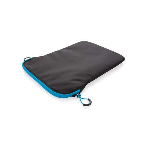 Safely store your laptop in the lightweight yet strong 15.4" laptop sleeve with zip at the top. The zip contrast detail add a splash of colour and a touch of sporty style to the overall design. PVC free.<br /><br />FitsLaptopTabletSizeInches: 15.4<br />PVC free: true