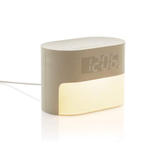 Réveillez-vous naturellement avec le réveil LumaRise Sunrise. Conçu pour transformer vos matins grâce à sa simulation apaisante de lever de soleil, qui s'illumine progressivement pour vous aider à vous réveiller naturellement et sereinement. Sa fonction de bruit blanc intégrée propose six ambiances sonores apaisantes pour créer l'environnement idéal pour un sommeil réparateur. LumaRise vous offre un réveil énergisant, vous laissant frais et dispos pour bien commencer la journée. Idéal pour toutes les chambres, il favorise un meilleur sommeil et un réveil naturel, quel que soit l'environnement. Fabriqué à partir de matériaux recyclés certifiés RCS. La norme RCS (Recycled Claim Standard) vérifie le contenu recyclé d'un produit tout au long de sa chaîne d'approvisionnement. Contenu recyclé total : 58 % du poids total de l'article. L'article et les accessoires sont sans PVC et emballés dans un emballage FSC®. Câble USB A vers USB C de 120 cm inclus, fabriqué en TPE recyclé.<br /><br />PVC free: true