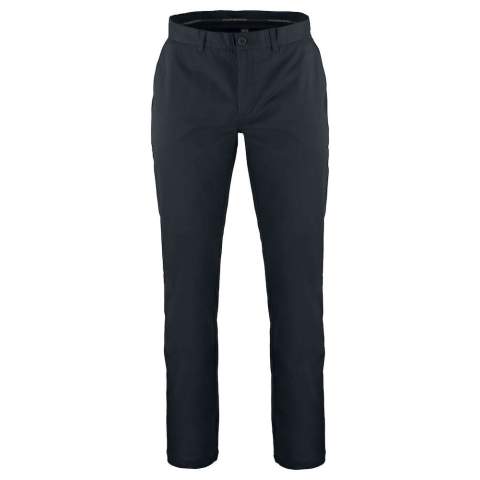 • chino in duurzaam katoen met elastaan voor extra comfort en bewegingsvrijheid<br />• regular fit met rechte pijpen<br />• schuine voorzakken<br />• twee achterzakken<br />• YKK ritssluiting<br />• verkrijgbaar in 4 verschillende binnenbeenlengtes: 30-32-34-36