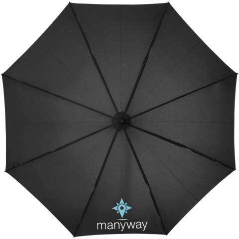 Ce parapluie tempête semi automatique 23" dispose d'un système anti tempête qui donne une flexibilité maximale dans des conditions difficiles. Ouverture automatique, mât métal avec baleines en fibre de verre, et poignée avec revêtement gomme. Sous pochette.