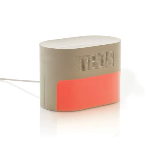 Réveillez-vous naturellement avec le réveil LumaRise Sunrise. Conçu pour transformer vos matins grâce à sa simulation apaisante de lever de soleil, qui s'illumine progressivement pour vous aider à vous réveiller naturellement et sereinement. Sa fonction de bruit blanc intégrée propose six ambiances sonores apaisantes pour créer l'environnement idéal pour un sommeil réparateur. LumaRise vous offre un réveil énergisant, vous laissant frais et dispos pour bien commencer la journée. Idéal pour toutes les chambres, il favorise un meilleur sommeil et un réveil naturel, quel que soit l'environnement. Fabriqué à partir de matériaux recyclés certifiés RCS. La norme RCS (Recycled Claim Standard) vérifie le contenu recyclé d'un produit tout au long de sa chaîne d'approvisionnement. Contenu recyclé total : 58 % du poids total de l'article. L'article et les accessoires sont sans PVC et emballés dans un emballage FSC®. Câble USB A vers USB C de 120 cm inclus, fabriqué en TPE recyclé.<br /><br />PVC free: true