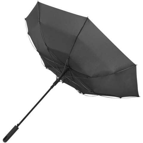 Ce parapluie tempête semi automatique 23" dispose d'un système anti tempête qui donne une flexibilité maximale dans des conditions difficiles. Ouverture automatique, mât métal avec baleines en fibre de verre, et poignée avec revêtement gomme. Sous pochette.