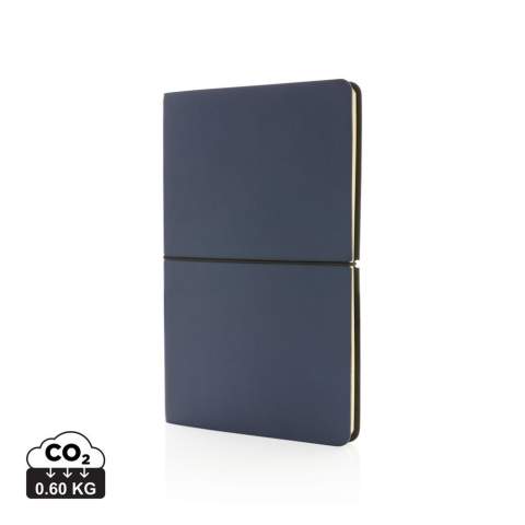 This modern luxury A5 notebook is so incredibly soft and luxurious and features 96 sheets and 192 pages, so plenty of pages to jot down the best ideas. Created with 80 gsm cream coloured lined paper. Great essential to have for writing to-do’s/reminders and professional note-taking in meetings at work. Soft durable PU cover with simplistic black elastic horizontal closure, making it great to look at. Its bendable cover makes it a great use as a portable/travel notebook journal, perfect for on-the-go.<br /><br />NotebookFormat: A5<br />NumberOfPages: 192<br />PaperRulingLayout: Lined pages