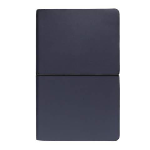 This modern luxury A5 notebook is so incredibly soft and luxurious and features 96 sheets and 192 pages, so plenty of pages to jot down the best ideas. Created with 80 gsm cream coloured lined paper. Great essential to have for writing to-do’s/reminders and professional note-taking in meetings at work. Soft durable PU cover with simplistic black elastic horizontal closure, making it great to look at. Its bendable cover makes it a great use as a portable/travel notebook journal, perfect for on-the-go.<br /><br />NotebookFormat: A5<br />NumberOfPages: 192<br />PaperRulingLayout: Lined pages