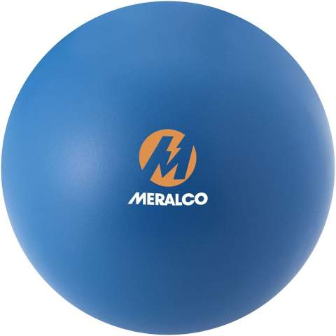 Faites rebondir, lancez ou serrez cette balle anti-stress ronde. Les balles anti-stress varient légèrement en termes de densité, de couleur, de taille et de poids ... ce qui ne permet pas toujours d'avoir un marquage uniforme et extrêmement précis. Pas de marquage possible en dégradé. Ne convient pas aux enfants de moins de trois ans.