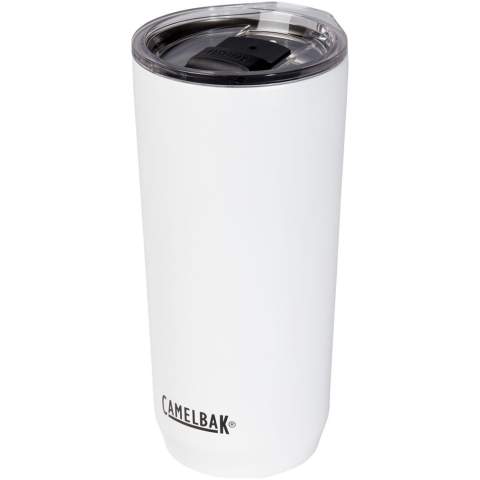 Crafted with double-walled vacuum-insulated stainless steel, the Horizon 600 ml tumbler keeps your beverage hot for 7 hours or cold for 14 hours. The tri-mode lid with spill-free feature ensures flow control. With a durable powder coating and on-trend design, it's built to prevent condensation on the outside of the tumbler. Designed with wide mouth opening for easy cleaning and filling. Lifetime guarantee for manufacturing defects. Non-slip silicone base. Free of BPA, BPS and BPF.