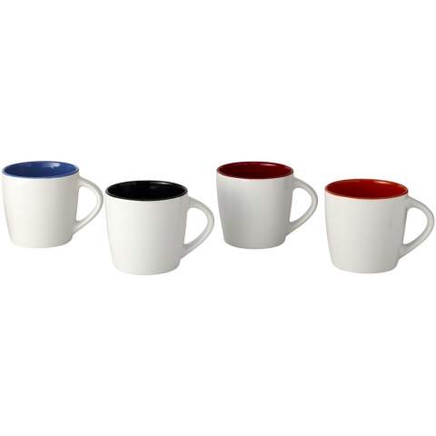 Boire du café dans un mug au design élégant a toujours meilleur goût. Alors pourquoi ne pas choisir le mug en céramique Aztec ? L'extérieur brillant offre suffisamment d'espace pour ajouter un logo ou un message, et l'accent de couleur à l'intérieur met encore plus en valeur le mug de 340 ml. Le mug Aztec (y compris l'impression) peut être mis au lave-vaisselle conformément à la norme EN12875-1 pour au moins 125 lavages. 
